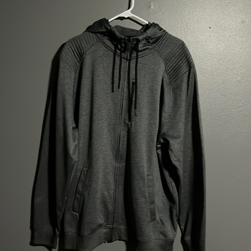 CSG zip up hoodie dark grey with black size XXL looks like new.